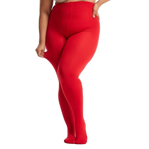 Image of Frola Plus Size Fleece Lined Tights Women Winter Warm Thermal Tights, 11+ Colors High Waisted Opaque Pantyhose