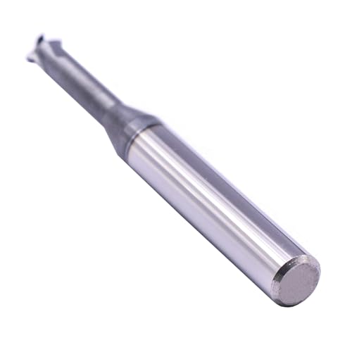 Image of BestParts 3 /8 inch 14-40 TPI Single Pitch Solid Carbide Thread end Mill - AlCrN Coated, 4 Flute, .290 inch Cutting Diameter, 3 /8 inch Shank Diameter, Necked to Thread .875 Deep, 3 inch Overall Length