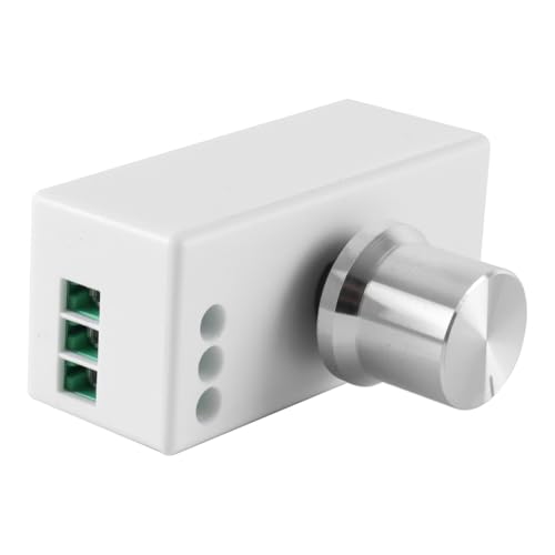 Interruptor regulador doble Ludom 12V 2Gang PWM plateado para autocaravanas 3