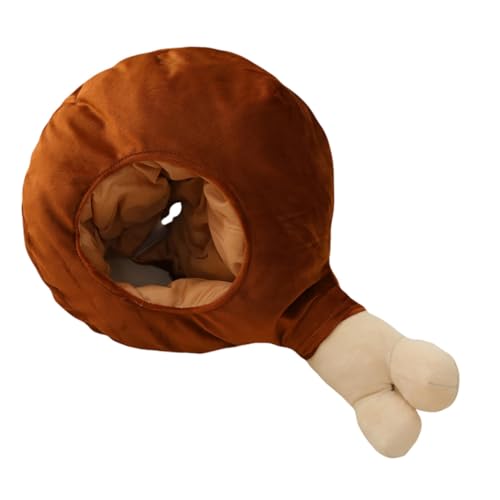 MUELODSIC Sombrero Divertido de Drumstick de Peluche Suave y Ligero para Fiesta y Cumpleaños Accesorio Creativo para Fotos y Disfraces Infantiles