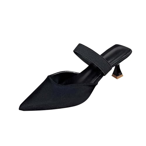 Sandales bout fermé noir 40 finie la transpiration en talons hauts