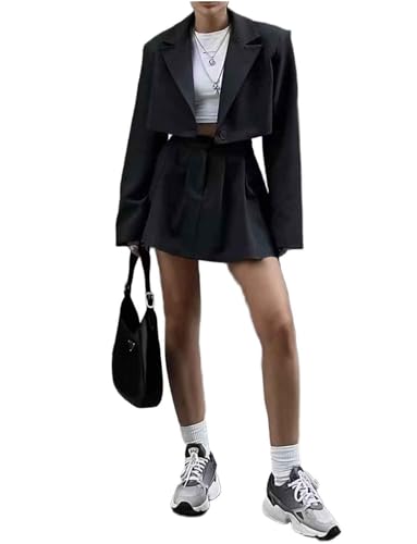 Veste de smoking d'affaires et jupe pour femme élégante en réunion