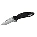 Kershaw Black Scallion (1620SWBLK) Pocket Knife with 2.4 In. Stonewash Blade, Lightweight Carry, Liner Lock and Strong, Scratch Resistant Black Aluminum Handle, 2.3 oz.