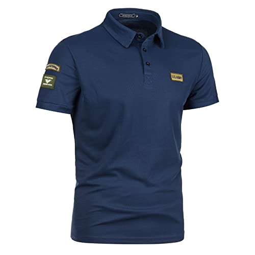 Polo coupe droite pour homme en coton premium uni à manches courtes