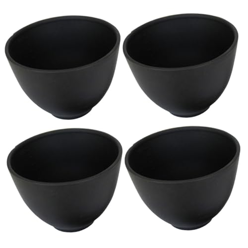 Silikon -Mischschüssel | Gesichtsschalen, 4 Stcs Weiche Silikon -Mischschale, DIY -Kosmethetin -Schalen, leicht zu reinigende Kosmetikschalen für Gesichtsmaske, Schlammmaske und andere Hautpflegeprod