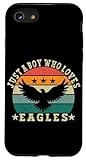 Photo Gallery custodia per iphone se (2020) / 7 / 8 just a boy who loves eagles, design retrò con fauna selvatica al tramonto Photo Gallery custodia per iphone se (2020) / 7 / 8 just a boy who loves eagles, design retrò con fauna selvatica al tramonto