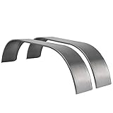 RecPro Steel Trailer Fenders Tandem Axle 64" x 10" x 16" | 14 Gauge Steel | Teardrop Trailer Fenders (2 Fenders, No Rubberized Undercoating Spray)