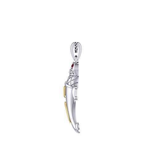 Ananth Jewels Sterling-silver and Cubic Zirconia Pendant With Chain for Unisex- Adult - Image 7