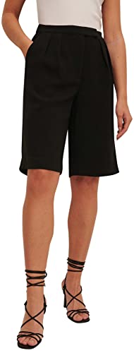 NA-KD Blazer à Manches Courtes Blouson de Costume d'affaires, Noir, 44 Femme