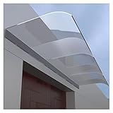 GOCHUSX Veranda-Überdachung, Draussen Modern Polycarbonat Abdeckblech Haustür, Regen Schnee Schutz Schatten Unterschlupf Zum Terrasse Garten, Keine Halterung (Farbe : Semi Frosted, Größe : 70X50CM)