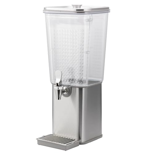 Service Ideas SCD30SS Beverage Dispenser, Square, 3 Gallon, Stainless Steel w/Removeable Infuser Wall
