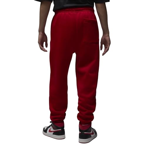 Jordan Brooklyn Fleece Pants (FV7277-687, Red)2