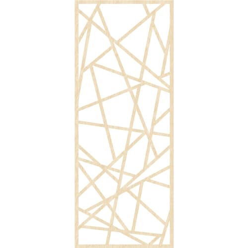 Image of Conway Decorative Pierced Fretwork Wood Wall Panels, 29 3 /8 inchW x 74 3 /8 inchH x 3 /8 inchT, Birch
