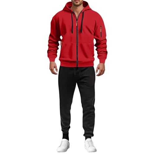 Design e stile: questa tuta da uomo combina stile e funzionalità, disponibile in diversi colori. Puoi abbinare la maglietta e i pantaloni a tuo piacimento. Ideale per il tempo libero, sport, fitness, jogging e allenamento. I suoi elementi di design migliorano il suo fascino generale.