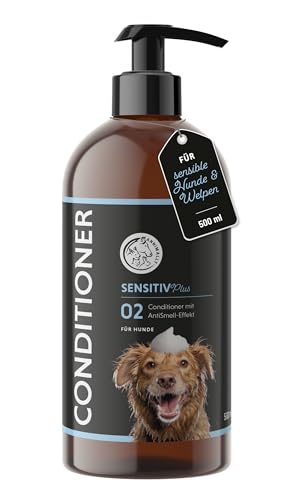 Annimally Sensitiv Plus Conditioner - Natürliche pflegende SpüLung für Sensible Hunde & Welpen, Seidiges Fell mit Sheabutter, ph-neutral, ohne Silikone, Parabene & künstliche Duftstoffe - 500 ml