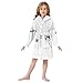 Glaphy Halloween Spider Web Grey Bathrobe Hooded PJ Robe Soft Fleece Robe Pajama Sleepwears 2-12 Years