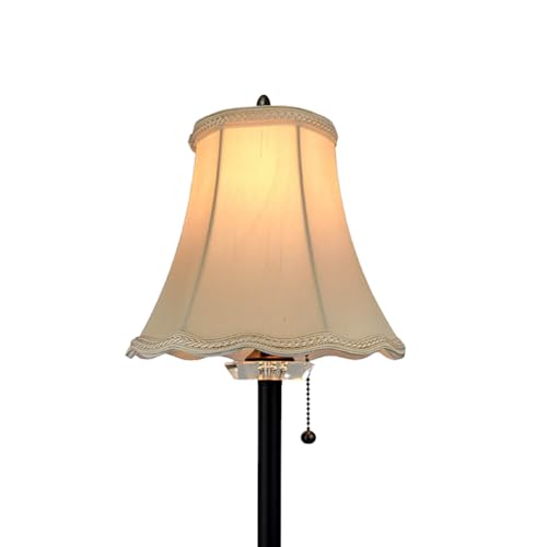 Image of Royal Designs, Inc. Scalloped Bell Designer Lamp Shade, DSO-83-16BG-2, Beige, 8 x 16 x 12.25, Set of 2