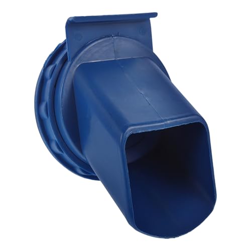 Contenedor de granos estable Levemolo de plástico azul con salida fácil para graneros