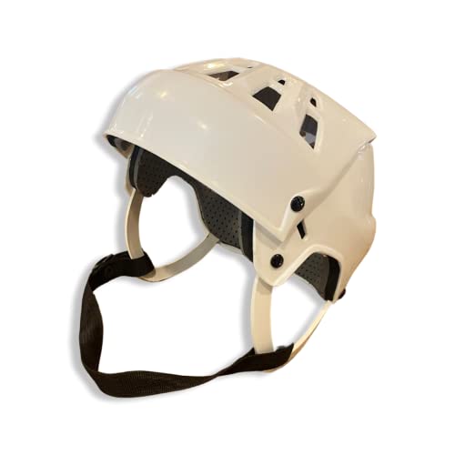 TronX Hockey Helmet Chin Straps w/Single Snap (White)