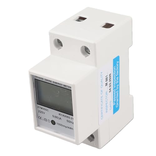 Compteur électrique monophasé 80A anti-gaspillage écran LCD 220V