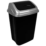 mülleimer 50 l türkis Der große Mülleimer ist stabil und verfügt über einen praktischen Schwungdeckel