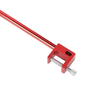 Opvouwbare lichtmast, 37,2 inch lichtmast van aluminiumlegering, voor kamperen buiten klimmen vissen buitensporten(rood)