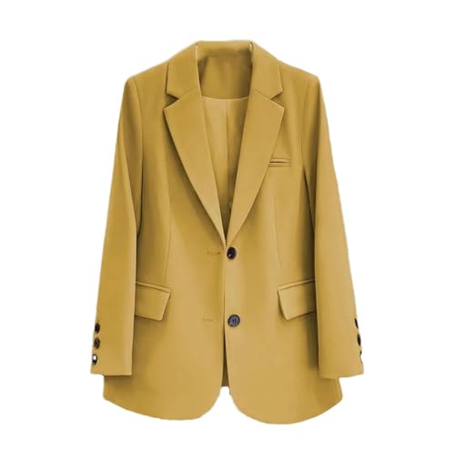 Blazer pour femme Lo001 en taille M - Manteau de costume de style coréen ample noir