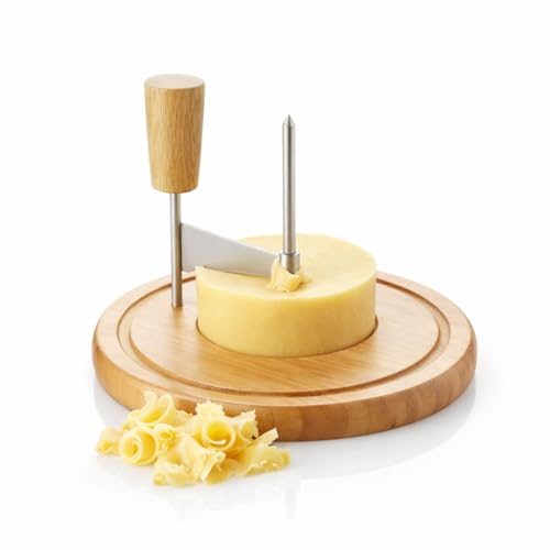Point-Virgule tete de moine appareil, girolle à fromage en bambou, coupe fromage