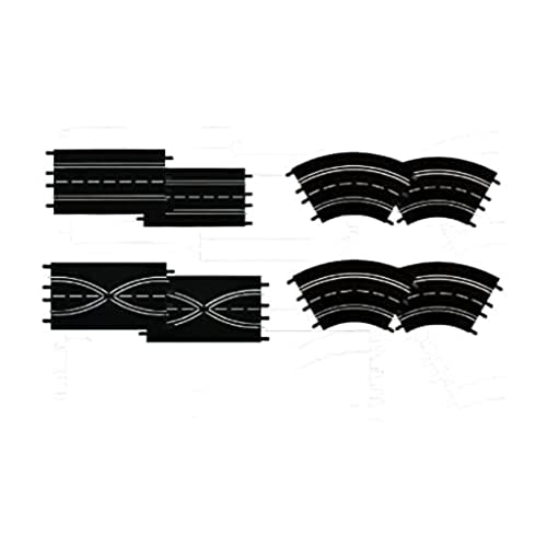 Carrera Evolution - rail et accessoire pour circuit - 20026953 - Kit d'extension (2 droites, 2 changement de voies, 4 virages)