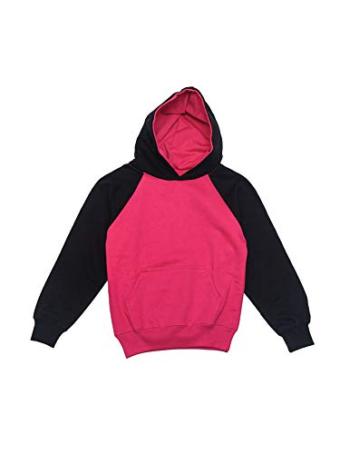 G-Style USA Youth Kids Preshrunk 10oz Premium Blend Contrast Raglan Pullover Hoodie
