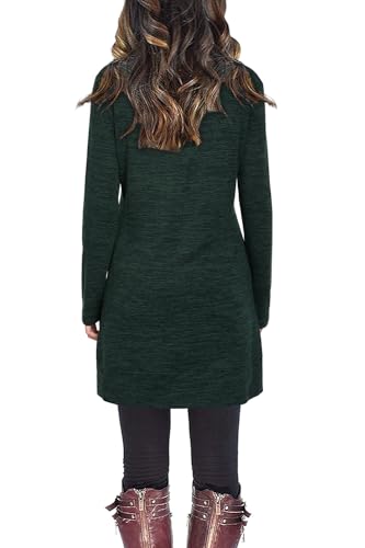 Robe pull isolante et chaude d'hiver en maille douce à manches longues - 4