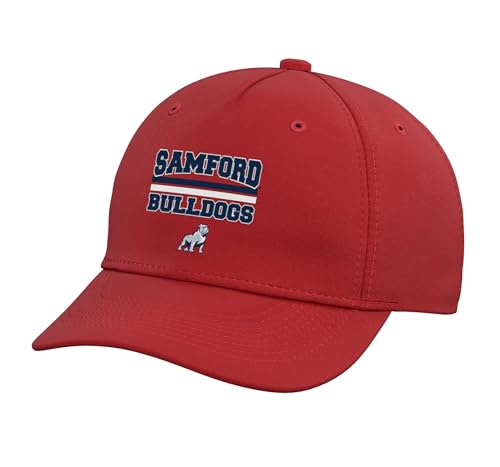Samford Bulldogs |NCAA Official University Merch | VNPSMF301 Adjustable Printed Baseball Hat, Red