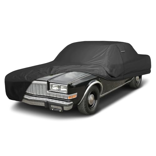 Image of iCarCover Premium Custom Car Cover for 1982-1989 Plymouth Gran Fury Station Wagon Heavy Duty Waterproof All Weather UV Sun Protector Custom Full Exterior Indoor Outdoor Protection Car Cover (Black)