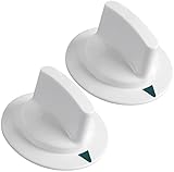 Seentech WE1M652 Dryer Timer Control Knob with Reinforced Metal Ring - Compatible GE & Hotpoint Dryers – Replaces: 1264289 AP3995164 PS1482196 (Pack 2)
