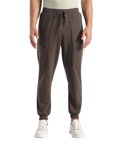 Image of Jockey AM72 Men Super Combed Cotton Rich Regular Fit Jogger with Zipper Pockets