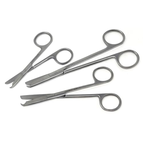 IMED 3 Pcs Littauer Suture Stitch Scissors Set Includes 3.5