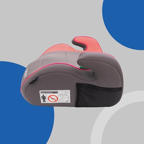 PETEX 'Max' Kindersitzerhöhung Sitzerhöhung nach i-Size Norm R129, Kindersitz/Autositz für Kinder, pink, 1 Stück