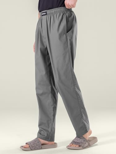 Image of DAMENSCH Relaxed Fit Premium Cotton Casual Style, Dual Pockets, Ultra light, Breathable, Anti-Bacterial, Stretchable, Soft Comfortable, Lounge Pyjamas For Men