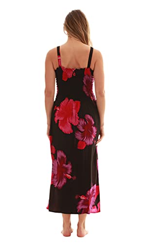 Image of Just Love Floral Print Tube Sundress Swimwear Cover Up Summer Dress for Women