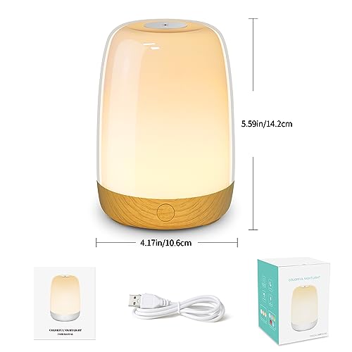 Dremkit Night Light,Nursery Night Light For Baby,Rechargeable Kids Nightlight,Touch Night Lamp For Breastfeeding,Newborn And Toddlers Bedrooms,Wood Grain thumb #6