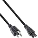 InLine 16656U Netzkabel für Notebook, USA/Canada, 3pol Kupplung, 2m