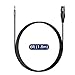 J&D XLR to 3.5mm Microphone Cable, PVC Shelled XLR Female to 3.5mm 1/8 inch TRS Male Balanced Cable XLR to TRS 1/8 inch Adapter for DSLR Camera, Computer Sound Card, 6 Feet