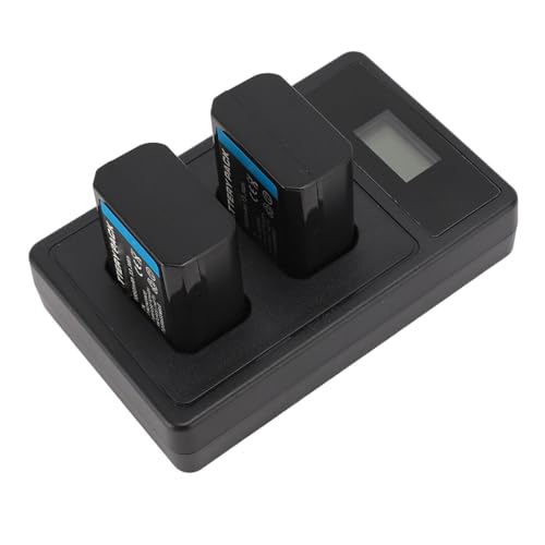 NP FW50 カメラバッテリー 多用途充電 リアルタイム表示 インテリジェント LED 充電器 デュアル USB LED ディスプレイ充電ドック付き