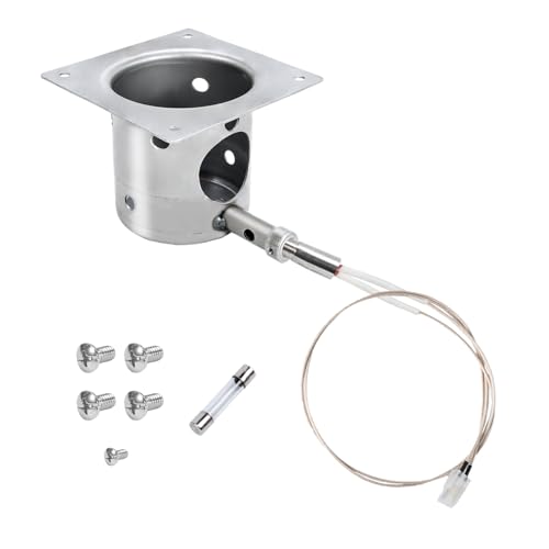 GasSaf Fire Burn Pot and Hot Rod Ignitor Kit Replacement for Traeger Pit Boss Camp Chef Pellet Grill with Screws and Fuse