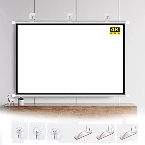 Pantalla de proyección manual para pared 4:3 portable