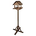 Kingfisher SOLID WOOD PREMIUM TRADITIONAL WOODEN BIRD TABLE. FEEDER HOUSE. TREATED.