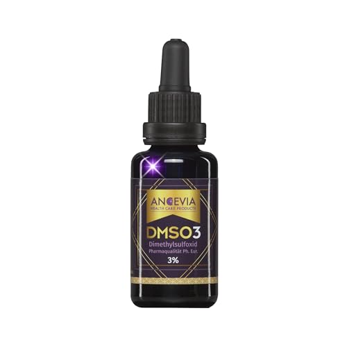 ANCEVIA DMSO 3% Tropfen - mit Pipette 30 ml DMSO Lösung 3 Prozent - Pharmazeutische Qualität - Verdünnte traditionelle Formel - Präzise Dosierung - In MIRON Violetglas