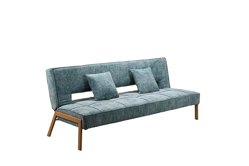 Kosmi Canapé Convertible Clic-Clac/BZ – Canapé Lit Dépliable – Couchage Quotidien ou Occasionnel – Gain de Place – Salon, Studio, Chambre d’Ami...