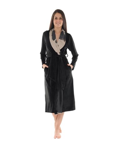 Robe de chambre noir AGLAEE contre le froid hivernal à la maison