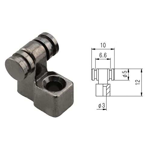 Chenjin Roller String Trees 2Pcs Black Metal String Retainer Guides Retainers With Screws For Electric Guitar Parts #TOP1